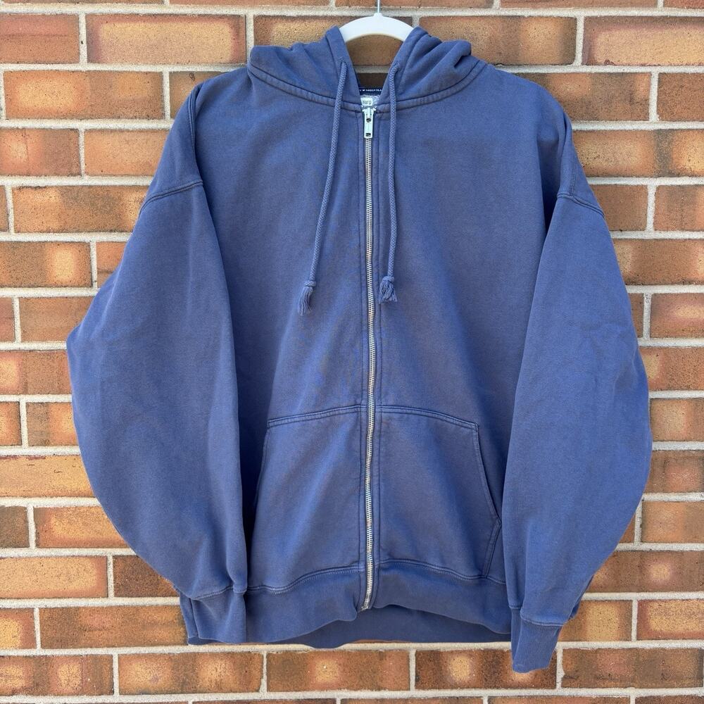 Brandy Melville Christy Hoodie Full Zip Up Oversized One Size Heavyweight